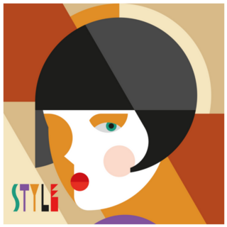 Fashionable Stylish 1920s Woman Sticker