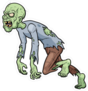 Fast Cartoon Zombie Sticker