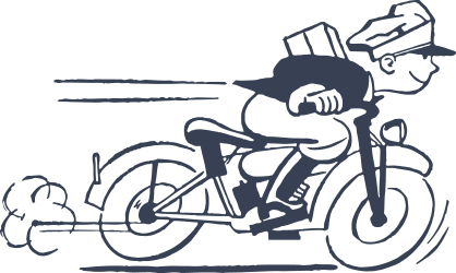 Fast Courier Service Sticker