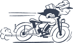 Fast Courier Service Sticker