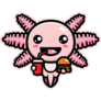 Fast Food Axolotl Sticker