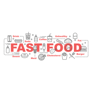 Fast Food Banner Sticker