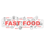 Fast Food Banner Sticker