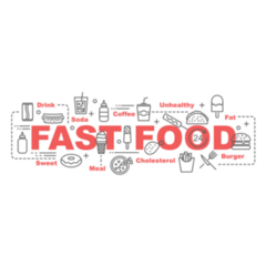 Fast Food Banner Sticker