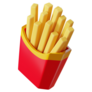 Fast Food French Fries Cartoon Sticker