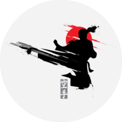 Fast Kick And Jump Fighting Technique Sticker