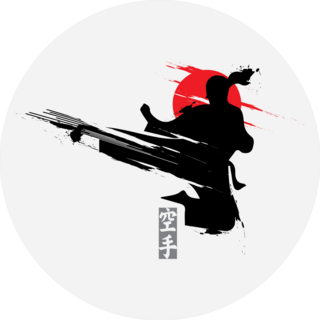 Fast Kick And Jump Fighting Technique Sticker