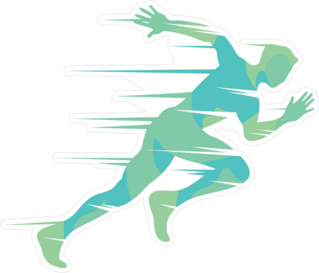 Fast Sprint Runner Sticker