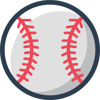 Fastball Pitch Seams Baseball Sticker