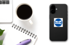 Fasten Seatbelts Sign Sticker on a Phone (New) example