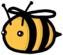 Fat Bumble Bee Sticker