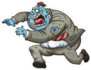 Fat Cartoon Zombie In Suit Sticker