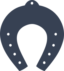 Fat Horseshoe Sticker