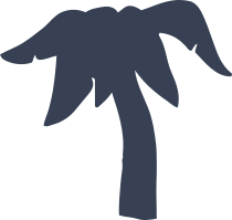 Fat Palm Tree Sticker