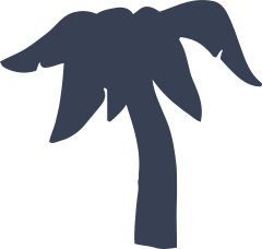 Fat Palm Tree Sticker