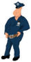 Fat Police Officer Sticker