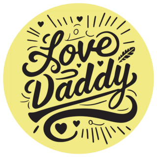 Fathers Day Love Daddy Sticker