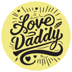 Fathers Day Love Daddy Sticker