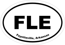 Fayetteville, Arkansas Oval Stickers