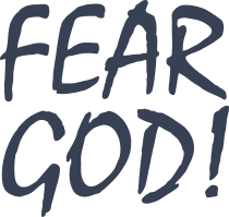 Fear God! Sticker