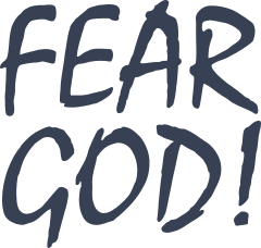 Fear God! Sticker