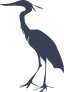 Feathered Crane Sticker