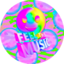 Feel The Music 90s Style Pop Sticker
