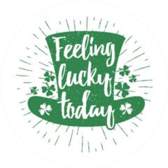 Feeling Lucky Today Sticker