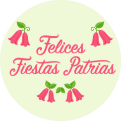 Felices Fiestas Patrias, Chilean National Flower Sticker