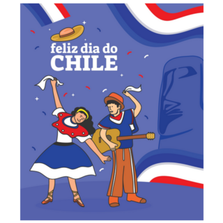 Feliz Dia Do Chile Patrias Fiestas Day Sticker
