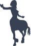 Female Dancing Centaur Sticker