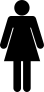 Female Figure Symbol Sticker