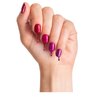 Female Hand With Nail Polish Dripping Sticker