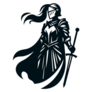 Female Knight Sticker