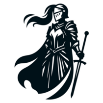 Female Knight Sticker