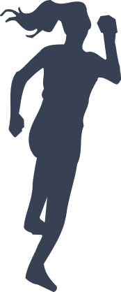 Female Runner Sticker