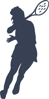 Female Tennis Player Sticker