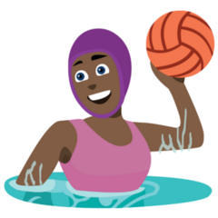 Female Water Polo Player Sticker