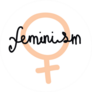 Feminism Doodle Sticker
