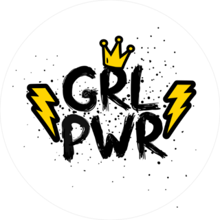Feminism Girl Power Crown Sticker