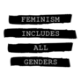 Feminism Includes All Genders Calligraphy Sticker