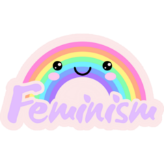 Feminist Lgbt Rainbow Sticker