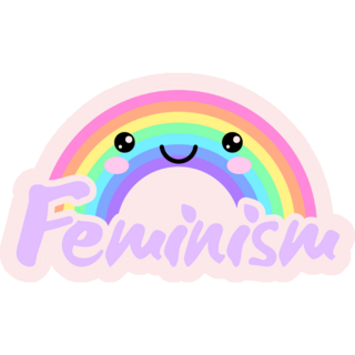 Feminist Lgbt Rainbow Sticker