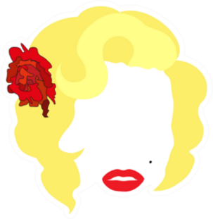 Femme Fatale Marilyn Sticker
