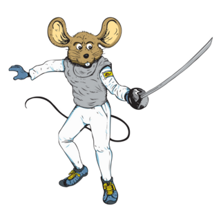 Fencer Mouse Sticker