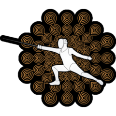 Fencing Action Sticker