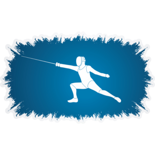 Fencing Action Sticker