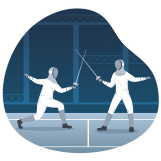 Fencing Blob Sticker