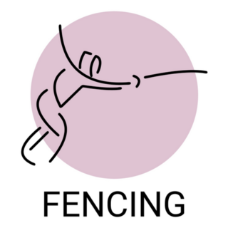 Fencing Circle Sticker 