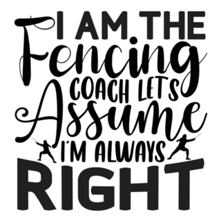 Fencing Coach Sticker